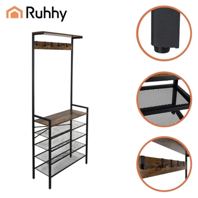 Вішалка для одягу напольна з гачками Ruhhy 27035/n