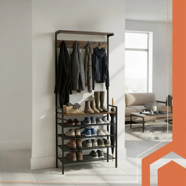 Вішалка для одягу напольна з гачками Ruhhy 27035/n