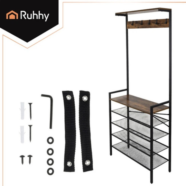 Вішалка для одягу напольна з гачками Ruhhy 27035/n