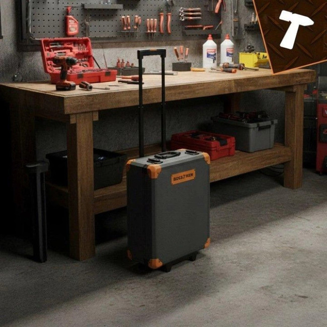 Набір інструментів Bigstren XXL 1000 елементів, алюмінієвий чемодан, ключі, торцеві головки, біти (26510)