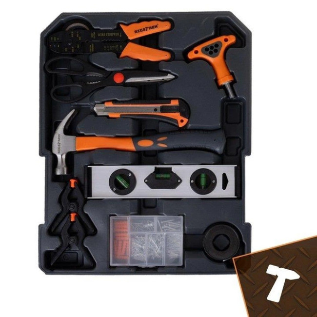 Набір інструментів Bigstren XXL 1000 елементів, алюмінієвий чемодан, ключі, торцеві головки, біти (26510)