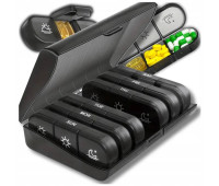 Органайзер для таблеток Ruhhy 7 дней на 3 приема в день Черный (26346)