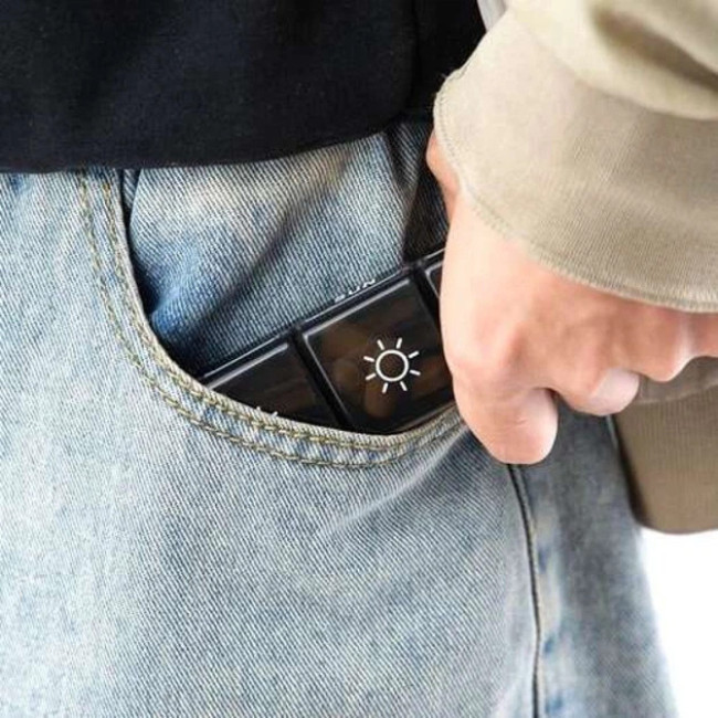 Органайзер для таблеток Ruhhy 7 днів на 3 прийоми в день Чорний (26346)