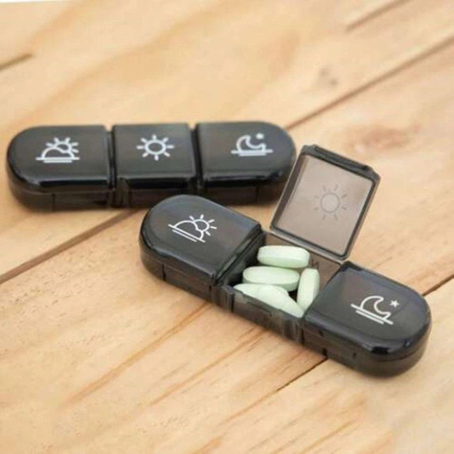 Органайзер для таблеток Ruhhy 7 дней на 3 приема в день Черный (26346)