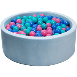 Сухий басейн із кульками 400шт світло-голубий Diego