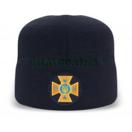 Шапка флісова темно-синя з кокардою ДСНС SteelCats