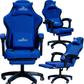 Кресло геймерское DIEGO Soft Dark Blue