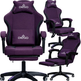 Кресло геймерское DIEGO Soft Light Purple