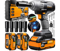 Гайковерт аккумуляторний ударний 900Нм Majster Pro (Польща)