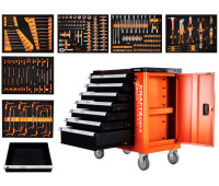 Тележка для инструментов 7 ящиков 258 элемент Kraft&Dele (Польша)