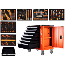 Тележка для инструментов 7 ящиков 258 элемент Kraft&Dele (Польша)