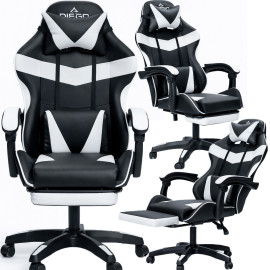 Кресло геймерское DIEGO AERO Black-White