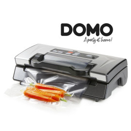 Вакуумний уПакОвувач DOMO 130 Вт 20 л/мин ПОДвійна ПОмпа 0.9 бар + 1 рулон плівки 28 см x 5 м (DO336L)