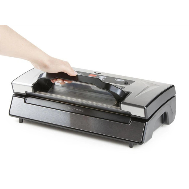 Вакуумный упаковщик DOMO 130 Вт 20 л/мин двойная помпа 0.9 бар + 1 рулон пленки 28 см x 5 м (DO336L)