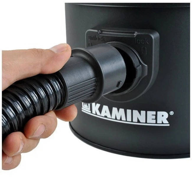 Пилосос для каміна та попелу Kaminer 26240 10л 800Вт металевий для прибирання золи