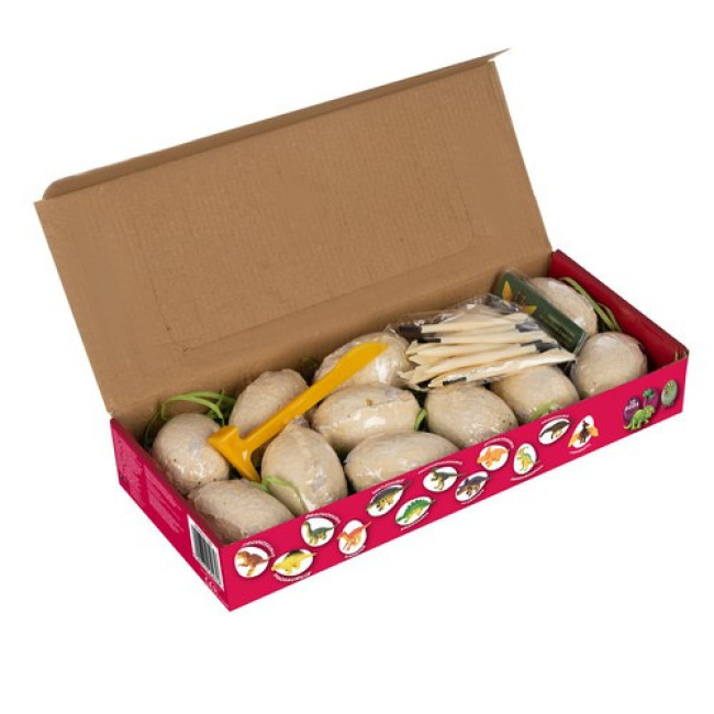 Набір розкопки яйце динозавра, 12 яєць - 12 динозаврів Kruzzel 24982