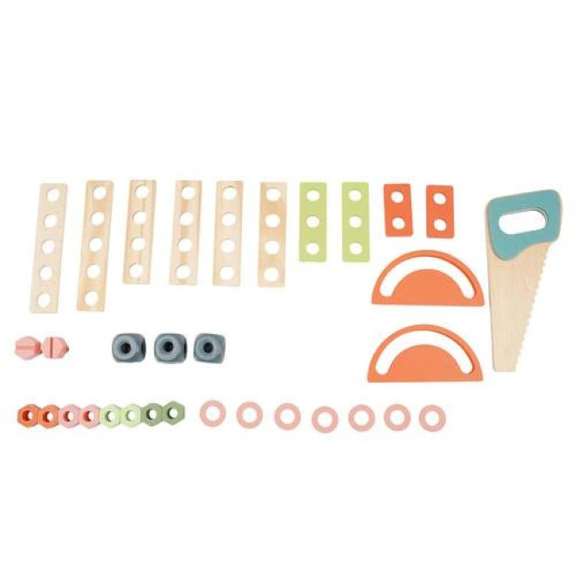 Дитяча майстерня з дерев'яними інструментами 3в1 Kruzzel 26546/n