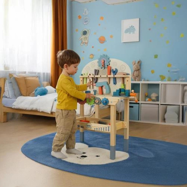 Дитяча майстерня з дерев'яними інструментами 3в1 Kruzzel 26546/n