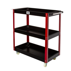 Візок для інструментів Mar-Pol з трьома полицями та навісним лотком для викруток 79 x 36.5 x 81 см (M66605)