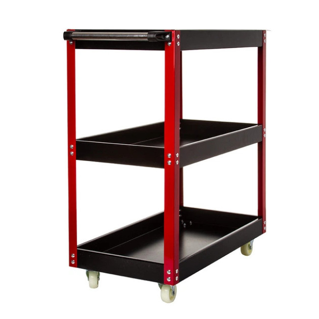 Візок для інструментів Mar-Pol з трьома полицями та навісним лотком для викруток 79 x 36.5 x 81 см (M66605)