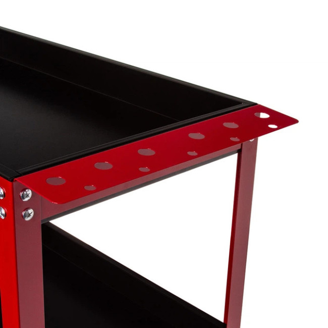 Візок для інструментів Mar-Pol з трьома полицями та навісним лотком для викруток 79 x 36.5 x 81 см (M66605)