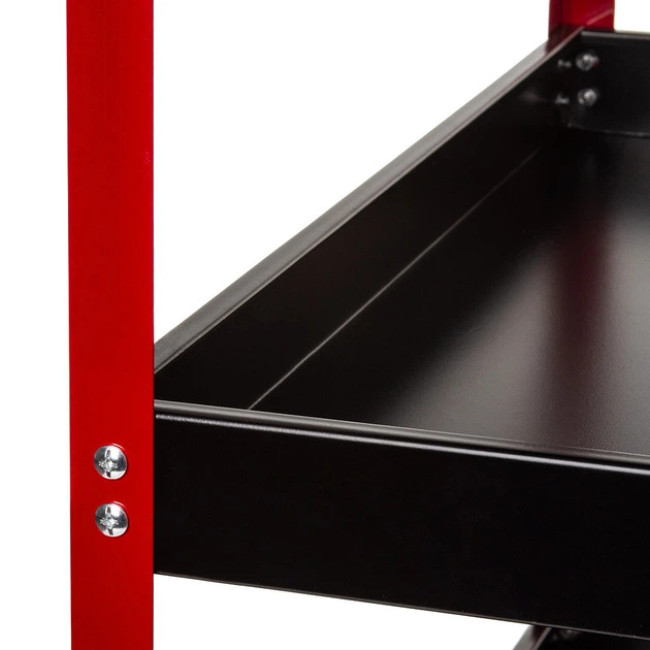 Візок для інструментів Mar-Pol з трьома полицями та навісним лотком для викруток 79 x 36.5 x 81 см (M66605)