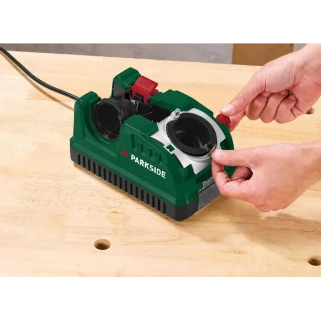 Точильний верстат для свердел Parkside PBSG 92 A1, 92 Вт, для металу, дерева та каменю
