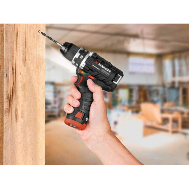 Акумуляторний Шуруповерт Parkside PBSPA 12 E4 12 В, безщітковий, 2 АКБ
