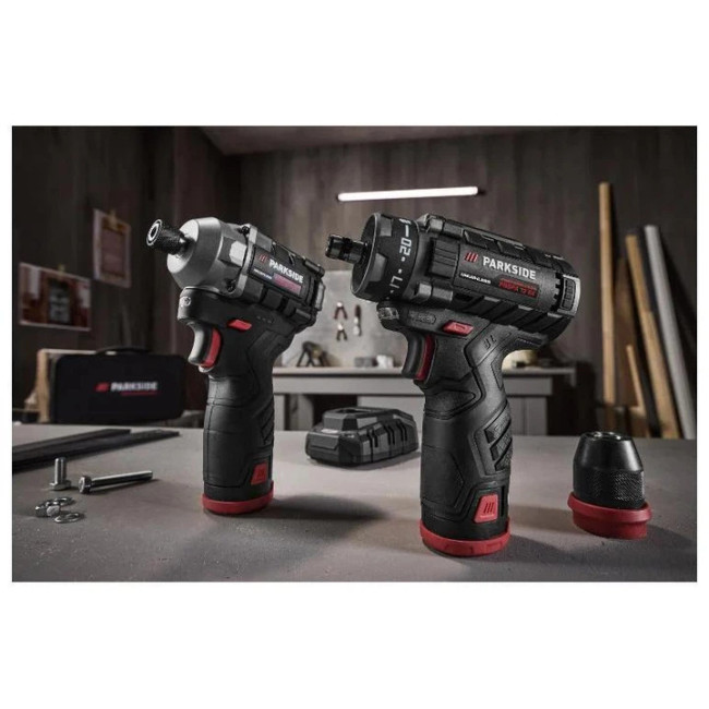 Набір шурупокрут дриль імпакт Parkside Performance PDSSAP 12 A1 PBSPA 12 A1