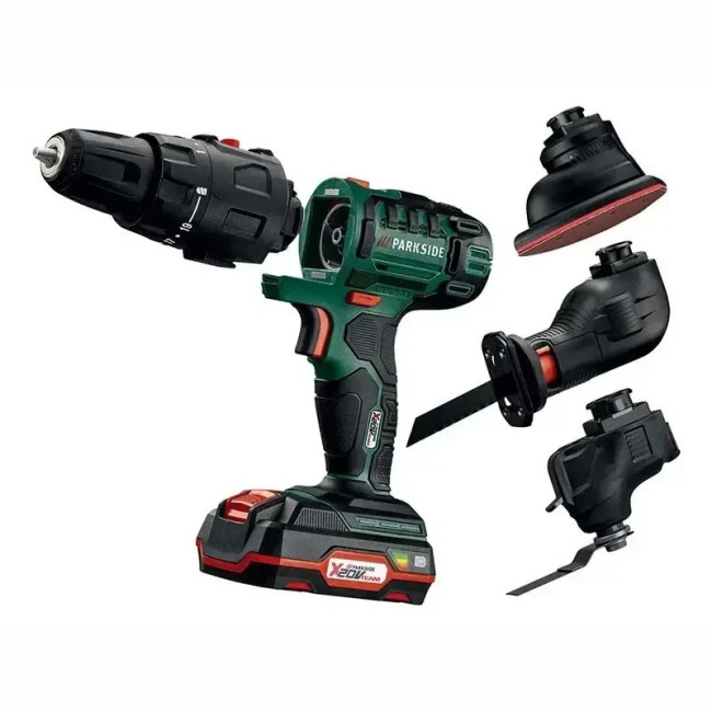 Акумуляторний шуруповерт 3в1 PARKSIDE PKGA 20-Li C2