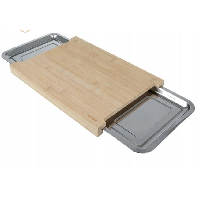 Дошка з бамбука розділова з висувними контейнерами 2 шт Ruhhy 25707/n