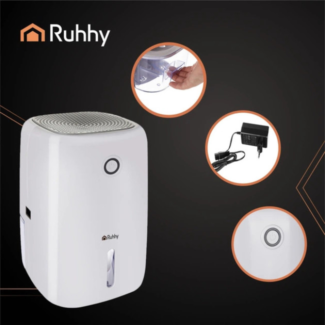 Осушитель воздуха RUHHY 22.5 Вт 800 мл 330 мл в день Белый (26829)
