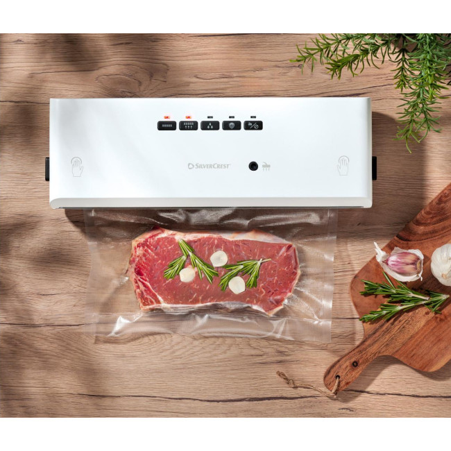 Вакуумный упаковщик SilverCrest SV 130 A1 White (130 Вт, режимы Wet/Soft, Германия)