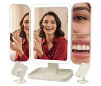 Дзеркало для макіяжу Soulima 26952 — LED підсвітка, голлівудське, висувне, 4 в 1, збільшувальне