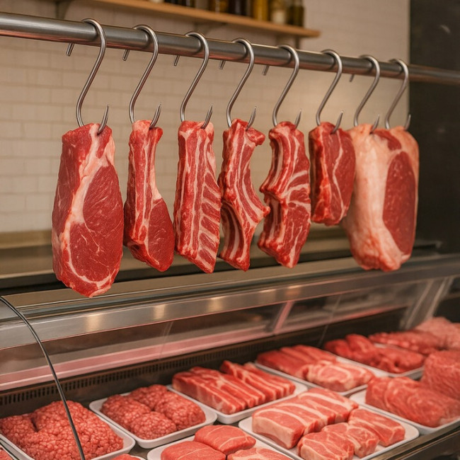 Крючки для копчення м'яса S-образна форма 15 шт Kaminer (25553)