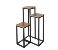 Подставка для цветов металлическая 3-ярусная 34.5х34.5х67 см Ruhhy 25626