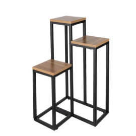 Подставка для цветов металлическая 3-ярусная 34.5х34.5х67 см Ruhhy 25626