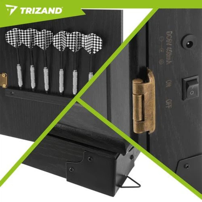 Електронний щит для гри в дартс LED 27 ігор 243 варіанти Trizand (27046)