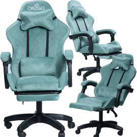 Кресло геймерское DIEGO ALCANTARA Sage green