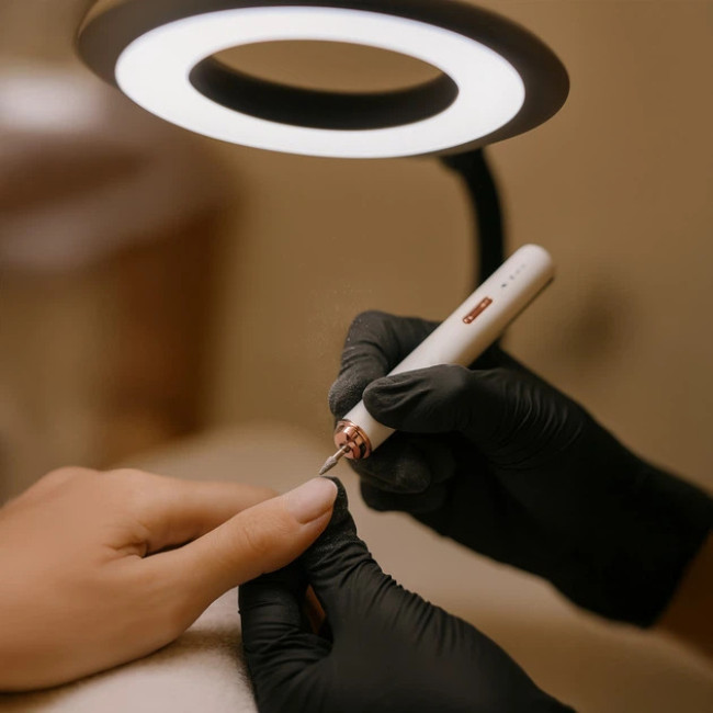 Фрезер для маникюра и педикюра Beautylushh 3 уровня скорости 15 000 об/мин набор 6 фрез + алмазная фреза (25805)