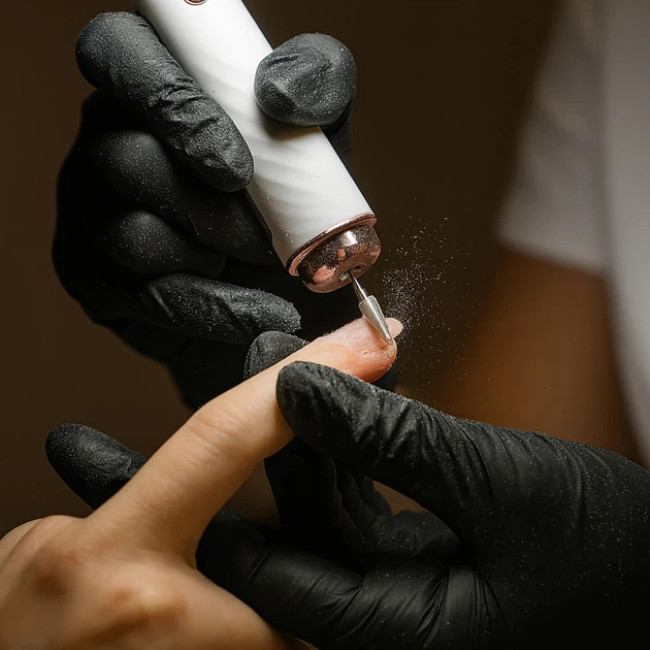 Фрезер для маникюра и педикюра Beautylushh 3 уровня скорости 15 000 об/мин набор 6 фрез + алмазная фреза (25805)