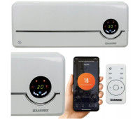 Теплова повітряна завіса Kaminer AIRO 2000 Вт LED дисплей WiFi + Пульт ДУ Білий (26389)