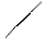 Тренчик-карабін Mil-Tec, шнур страховочний пружина Чорний (16182502)