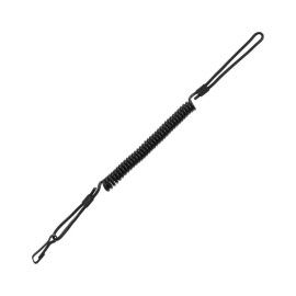 Тренчик-карабін Mil-Tec, шнур страховочний пружина  Black(16182502)