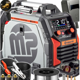 Інверторний зварювальний апарат MIG CO₂ FLUX MMA TIG 210A Majster Pro (Польща)