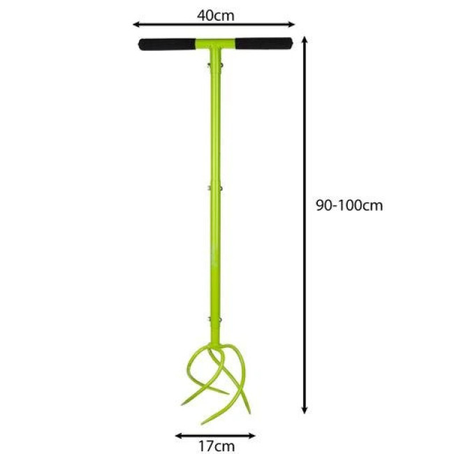 Ручной садовый культиватор для рыхления и аэрации почвы газона Gardlov 25319