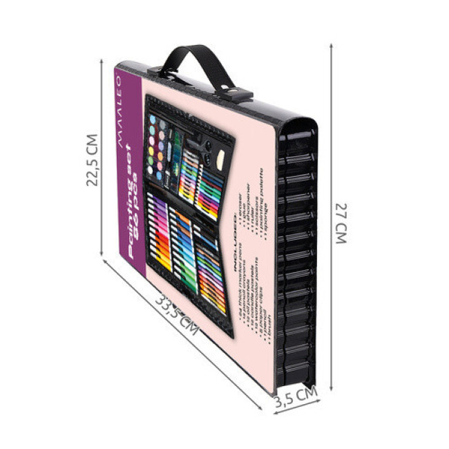 Набір для малювання Маалео 9173 - 86 предметів, в чемодані, набір художника