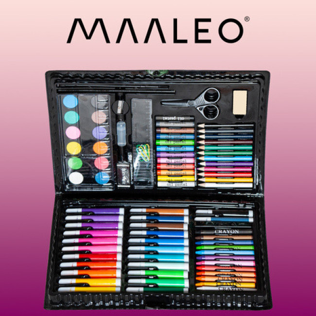 Набор для рисования Maaleo 9173 - 86 предметов, в чемодане, набор художника