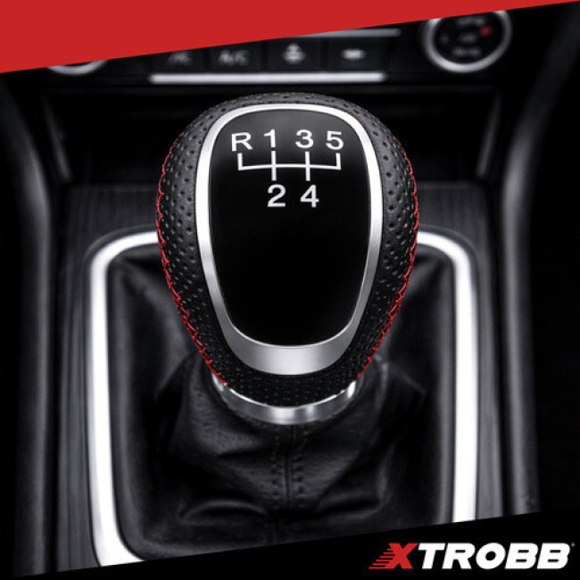 Ручка перегКлючення ПереКлючєния передач універсальна Xtrobb механічна 5/6 ПереКлючєнии, КЗЖзовий з КЗЖзною прострочкою (27416)