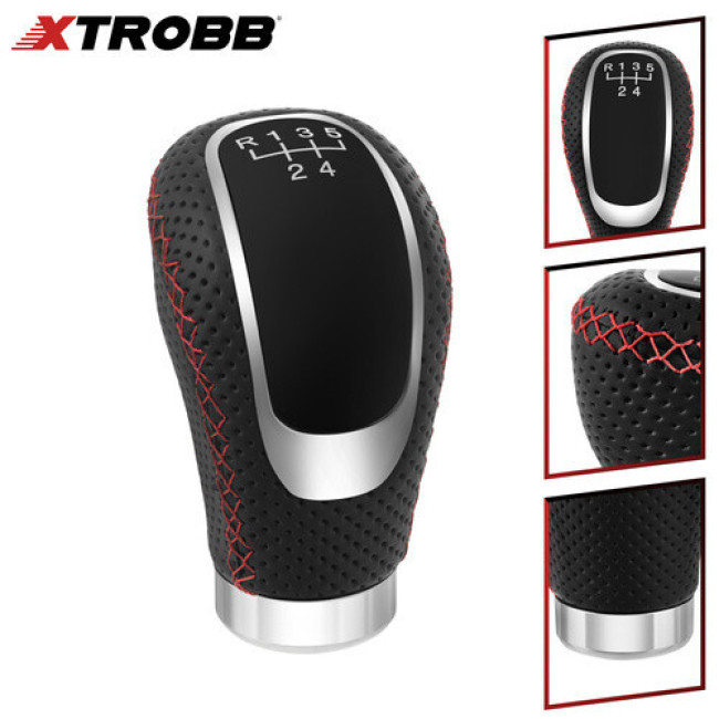 Ручка перегКлючення ПереКлючєния передач універсальна Xtrobb механічна 5/6 ПереКлючєнии, КЗЖзовий з КЗЖзною прострочкою (27416)